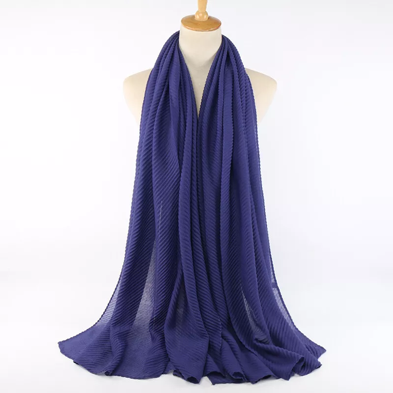 Cotton Scarf Pleated